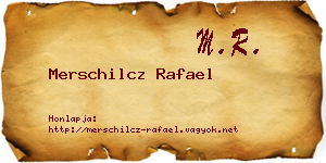 Merschilcz Rafael névjegykártya